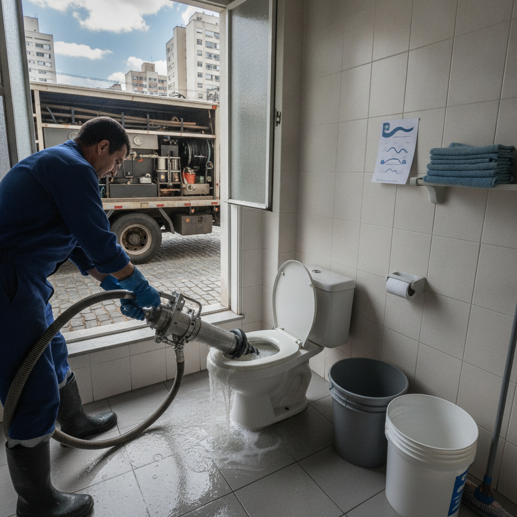 Como Desentupir Vaso Sanitário com Pressão em São Paulo