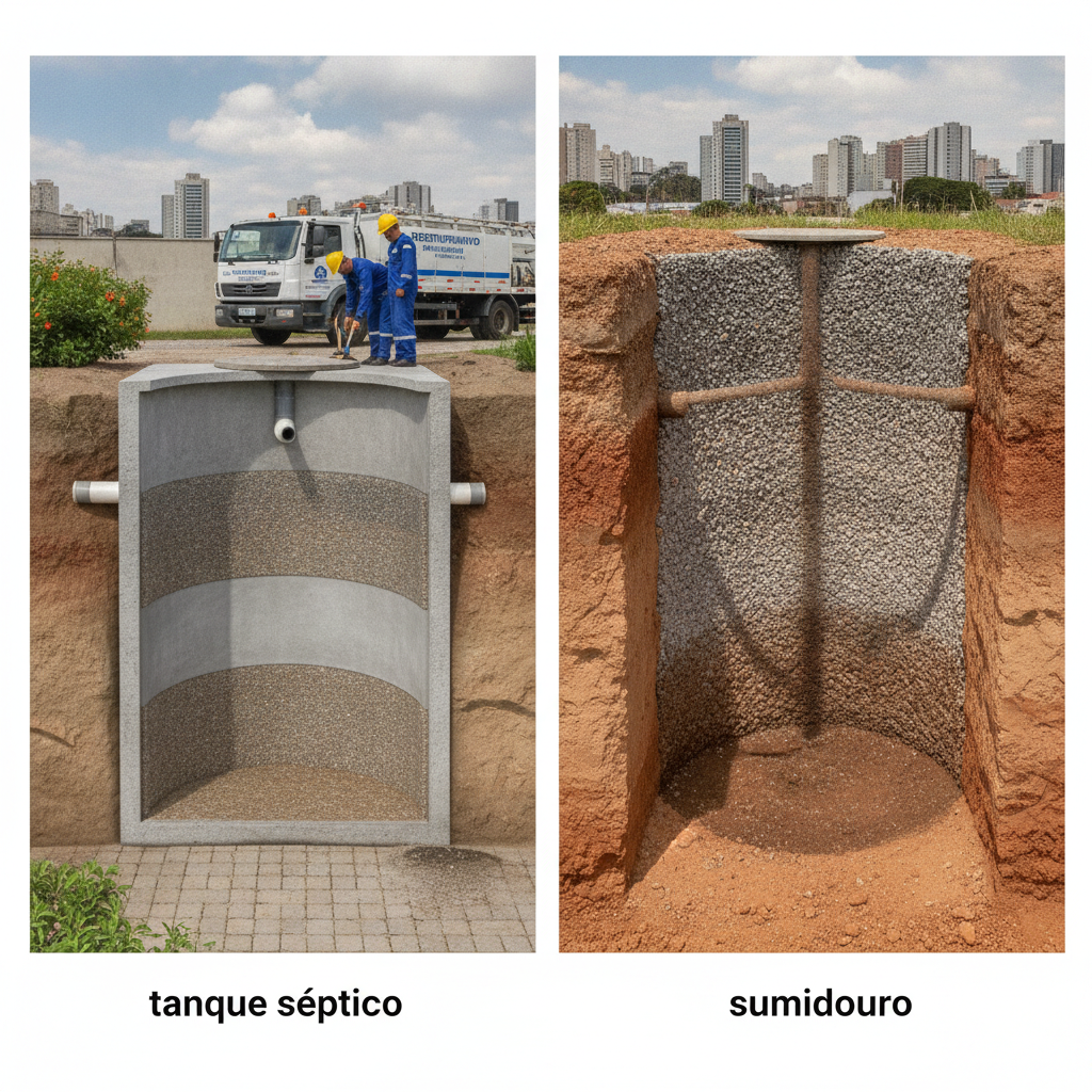 Diferença entre Tanque Séptico e Sumidouro em SP