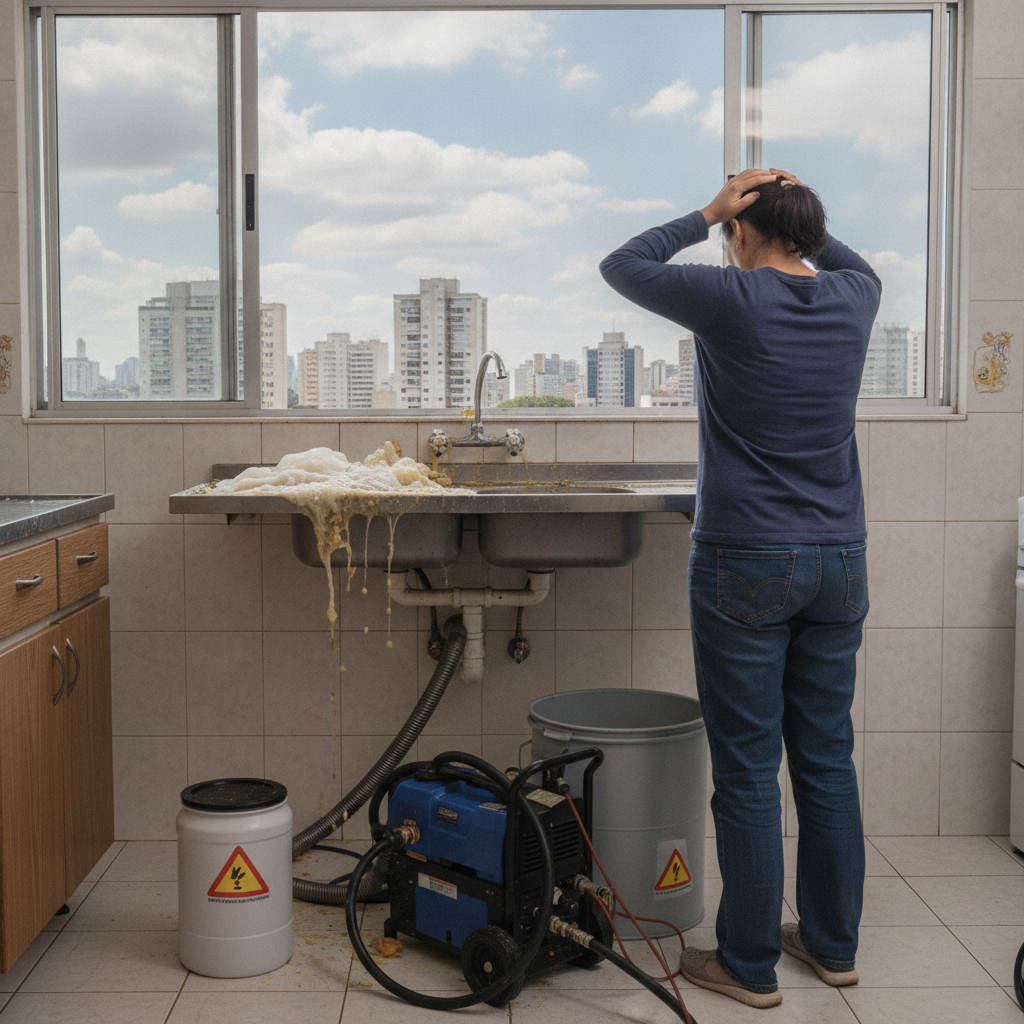 O Que Fazer Quando a Pia de Cozinha Não Escoa em SP