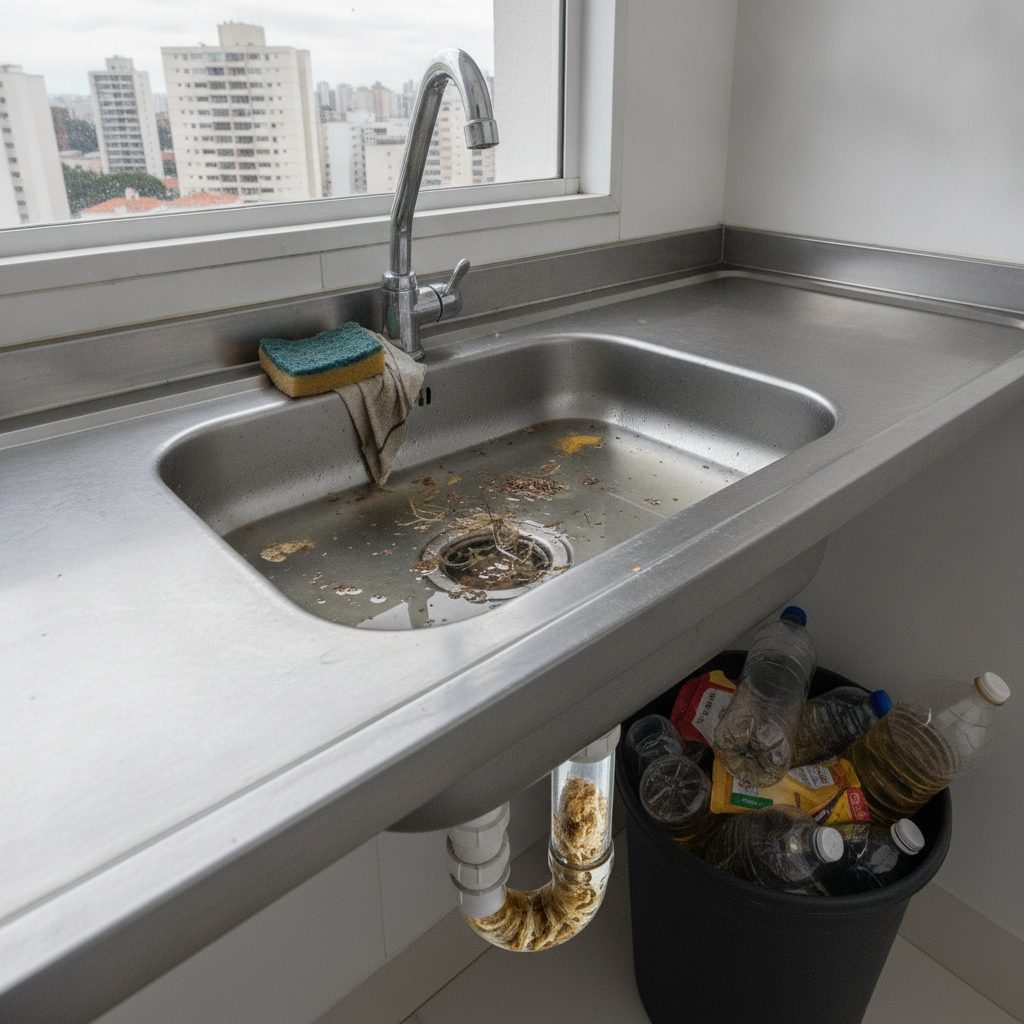 Por Que a Pia da Cozinha Entope com Frequência em SP?